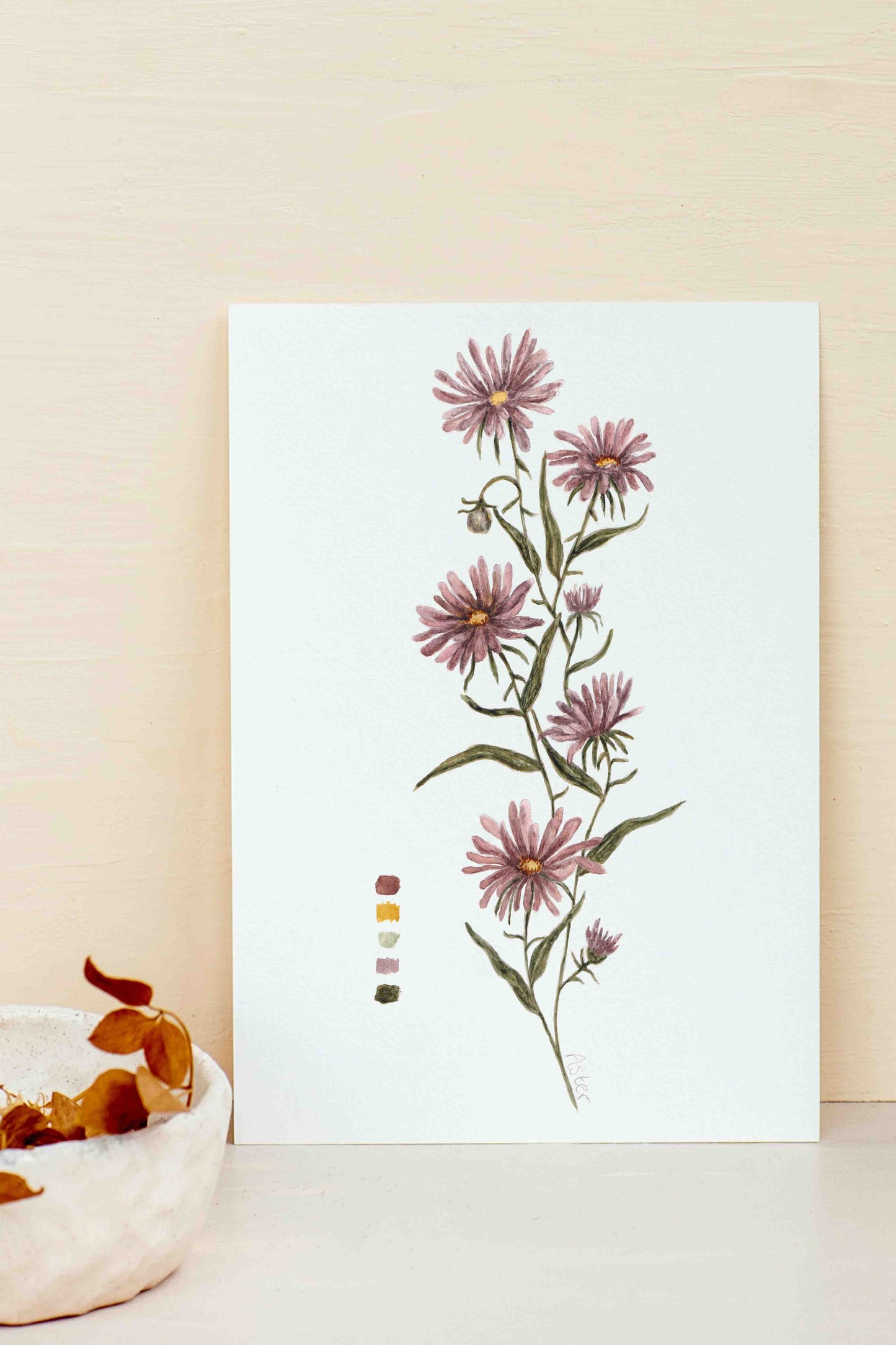 Personalised Birth Flower Print