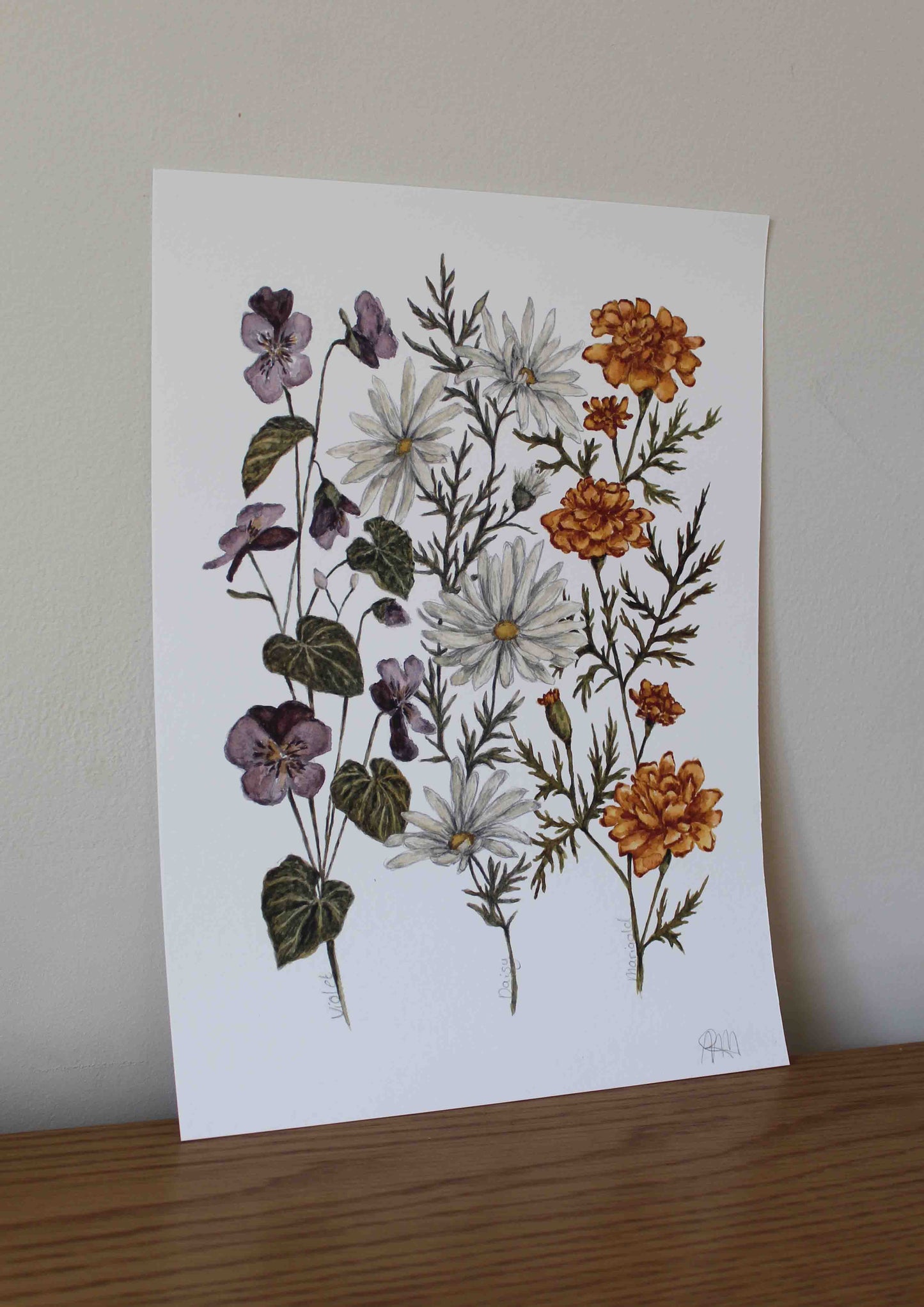 Personalised Birth Flower Print