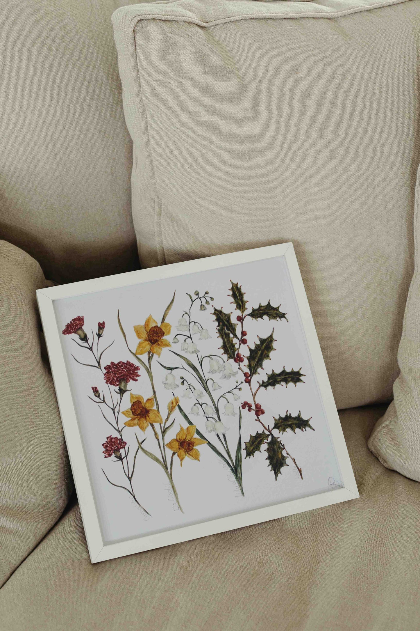 Personalised Birth Flower Print