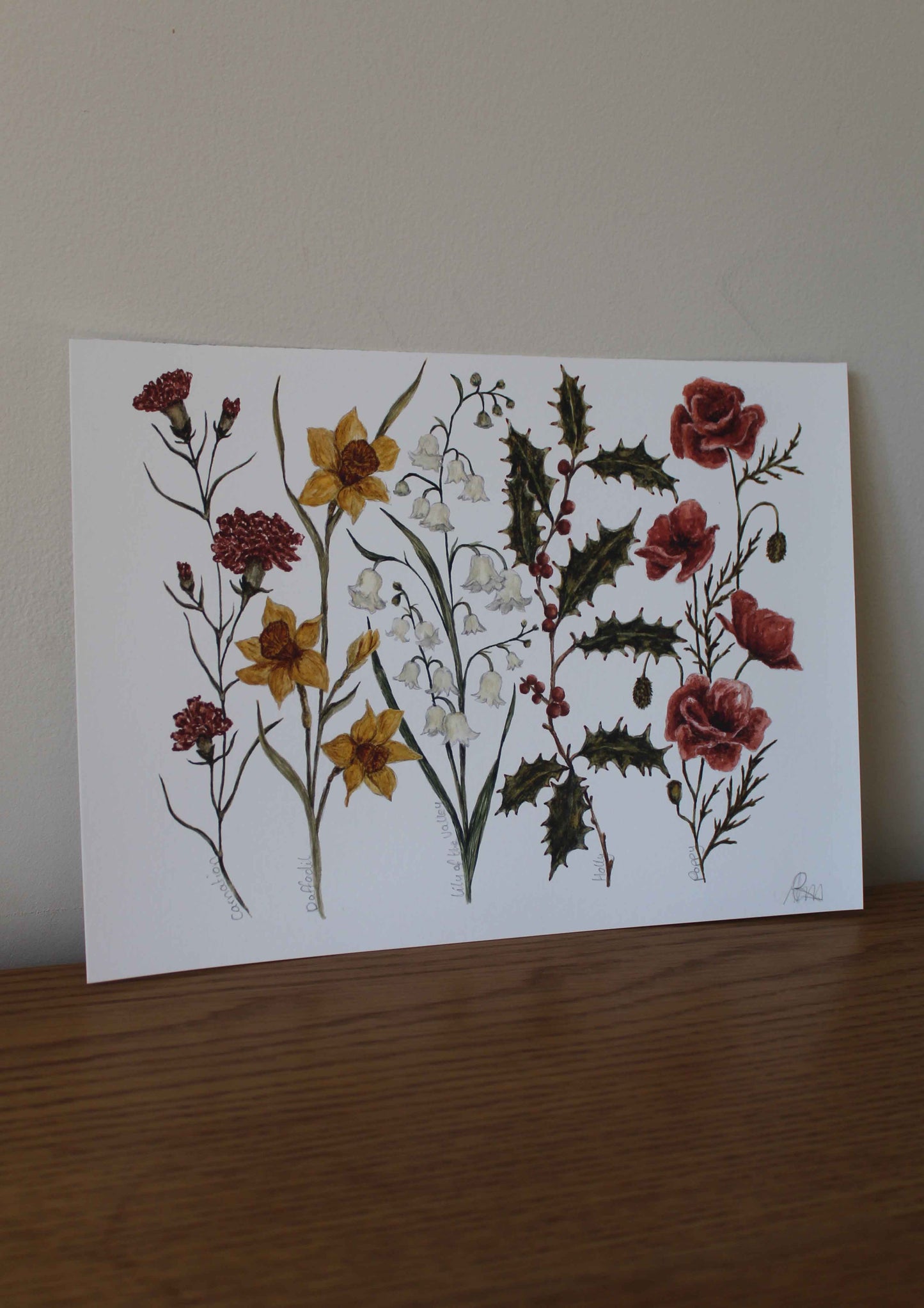 Personalised Birth Flower Print