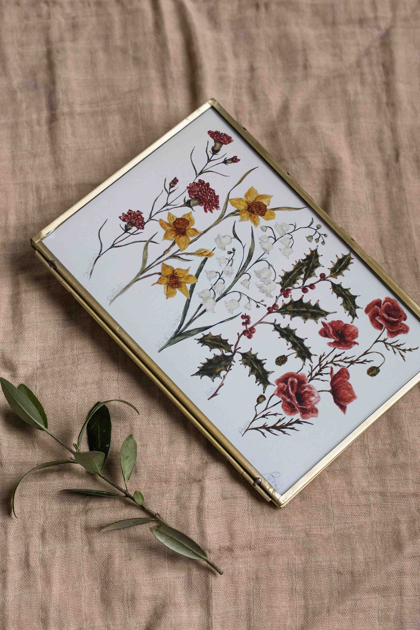 Personalised Birth Flower Print