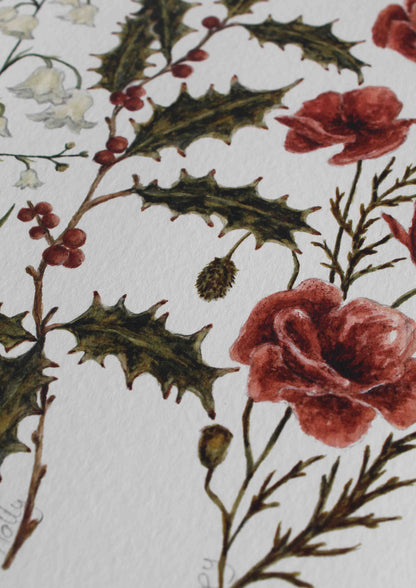 Personalised Birth Flower Print