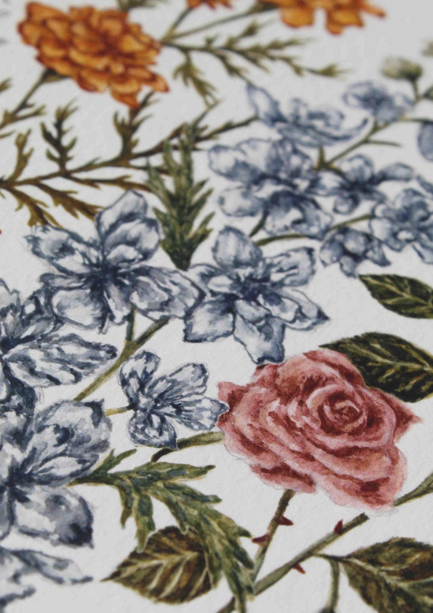 Personalised Birth Flower Print