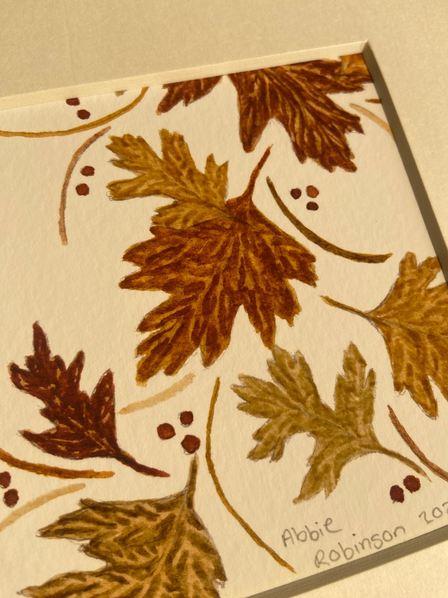 2nd- Falling leaves mounted section