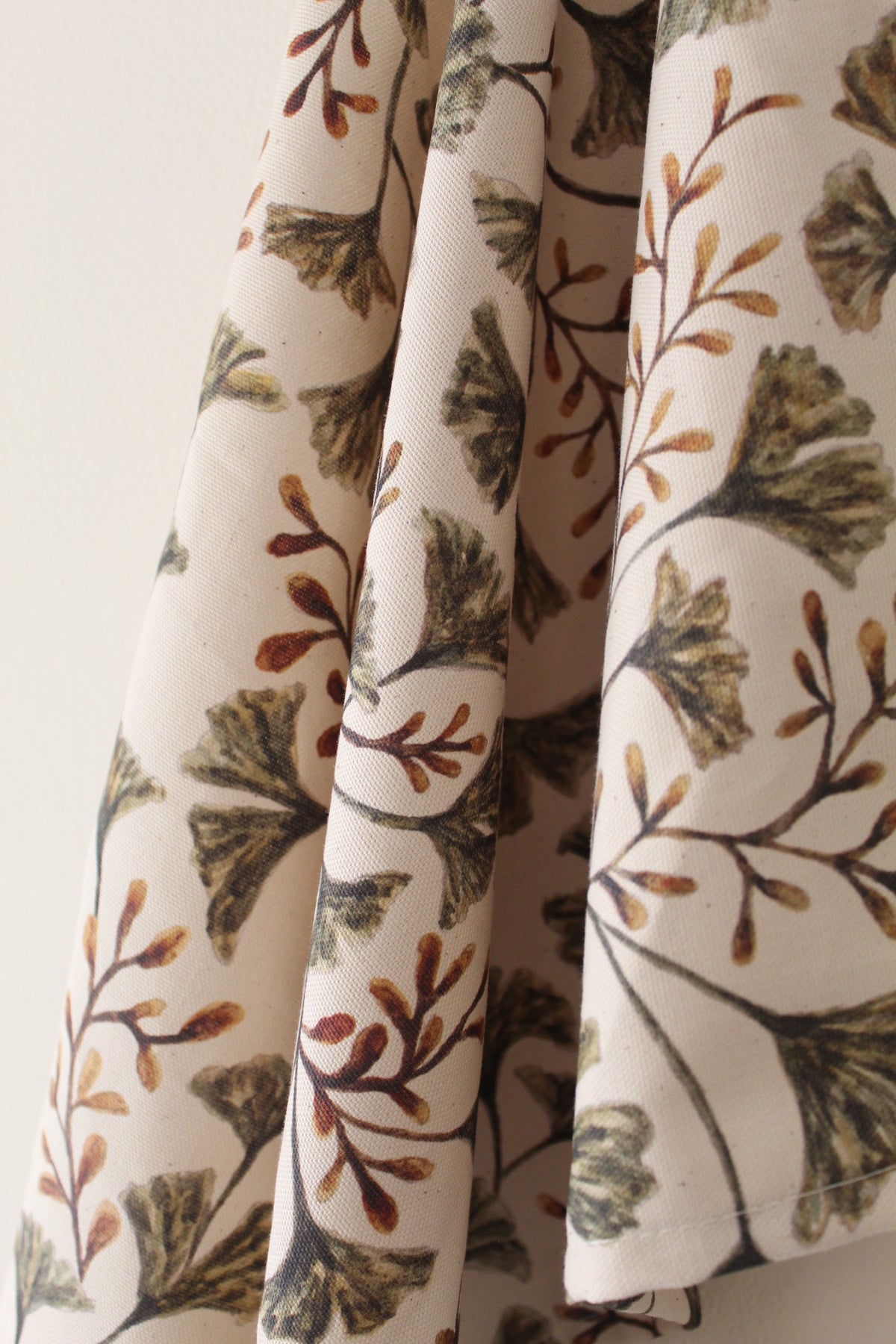 Ginkgo print tea towel