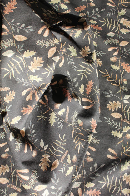 Woodland stripe print tea towel