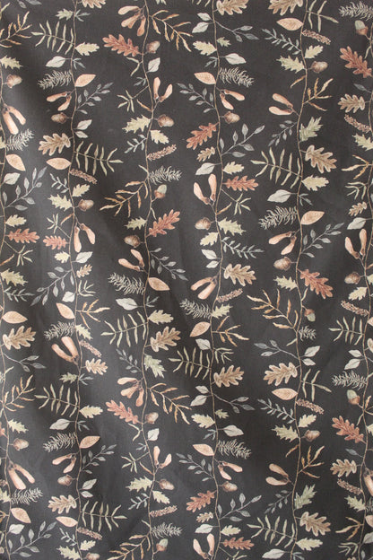 Woodland stripe print tea towel
