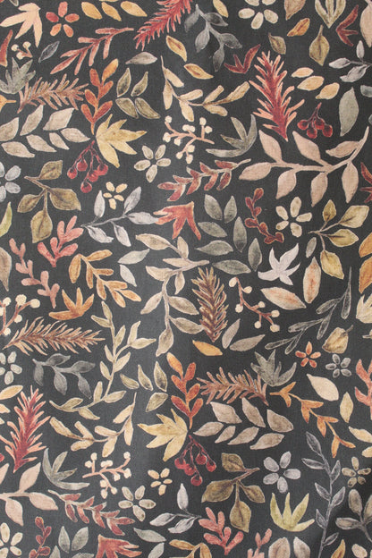 Fern and flora print tea towel