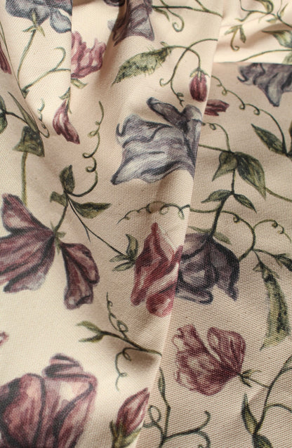 Sweet pea print tea towel