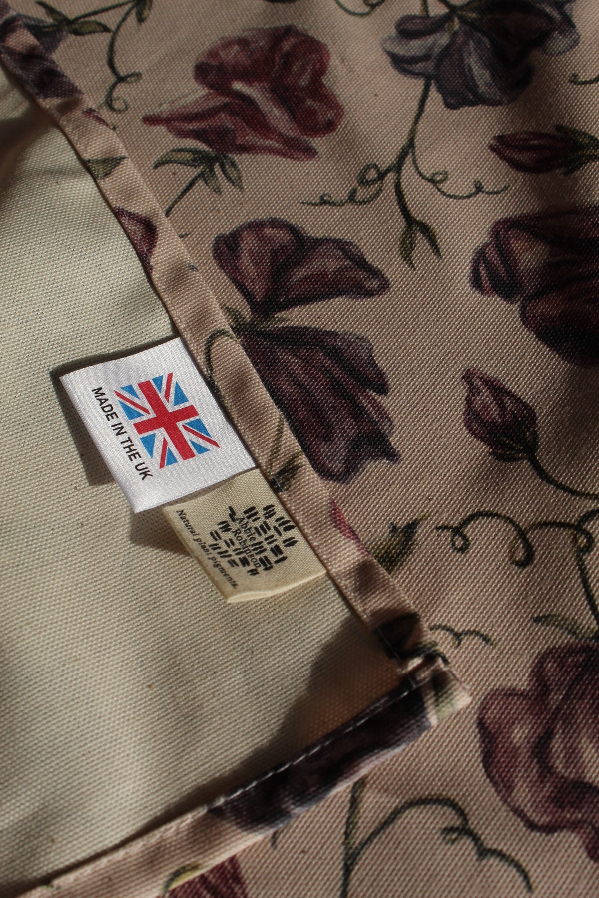 Sweet pea print tea towel