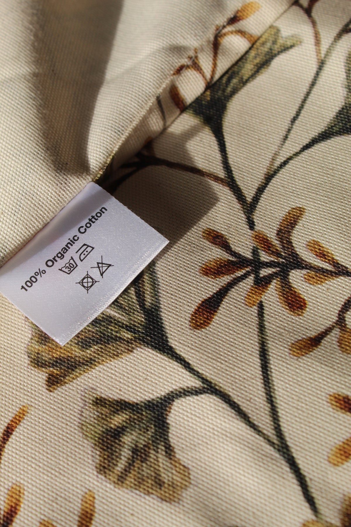 Ginkgo print tea towel