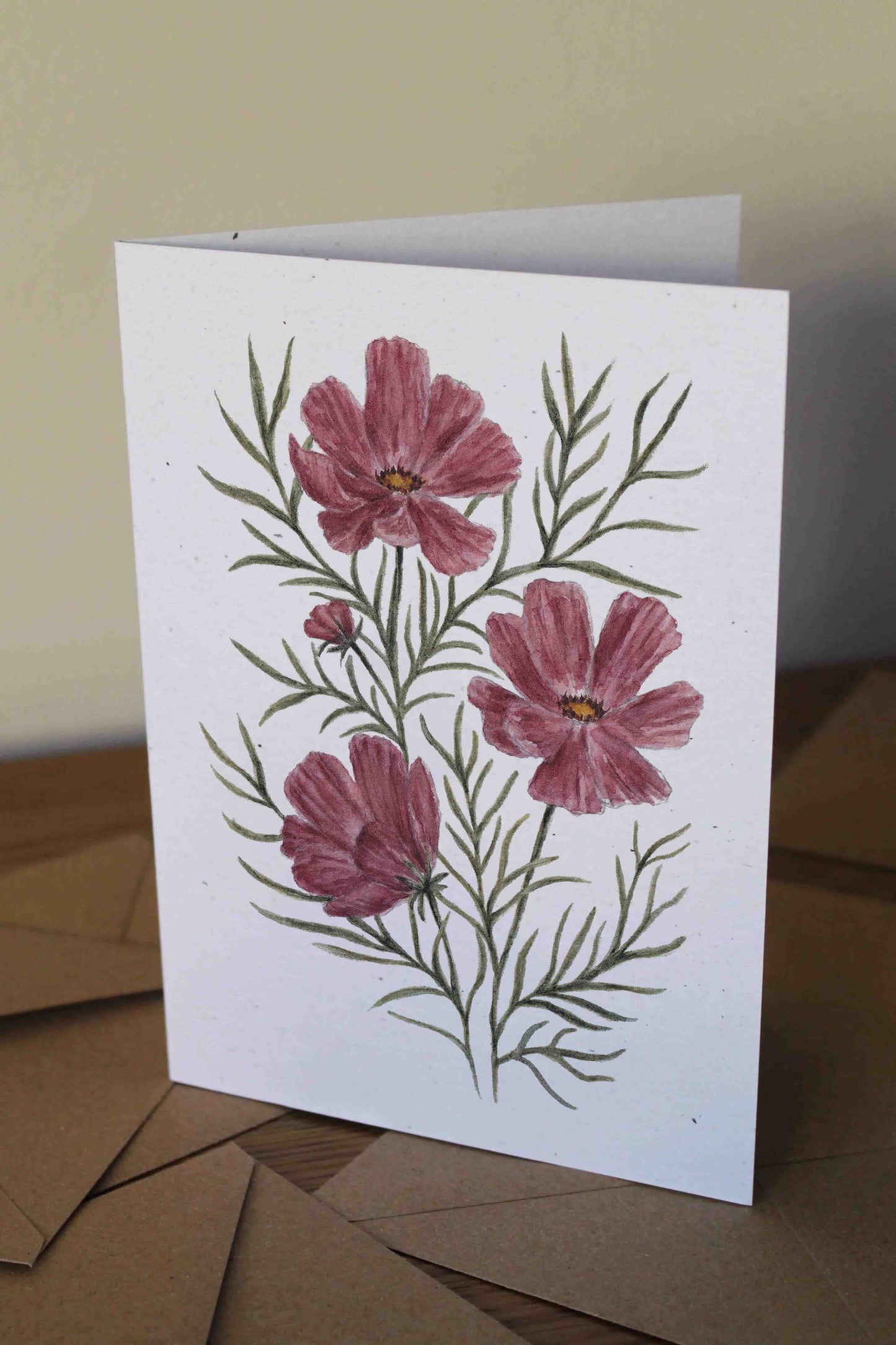 Cosmos- greeting card