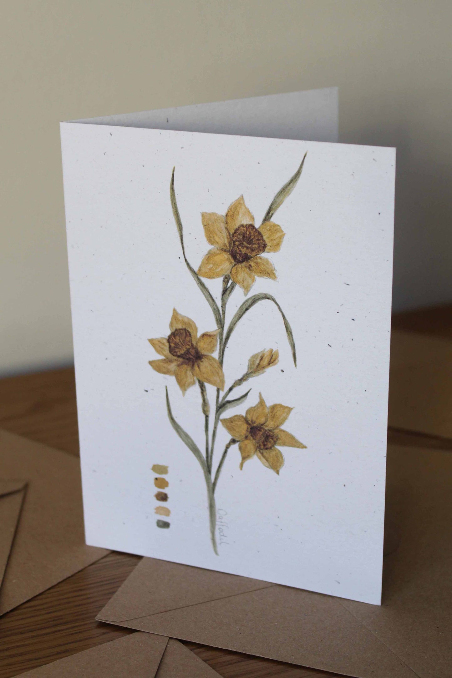 Daffodil greeting card - March birth flower