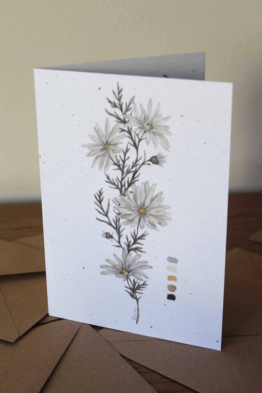 Daisy greeting card -April birth flower