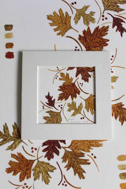 2nd- Falling leaves mounted section