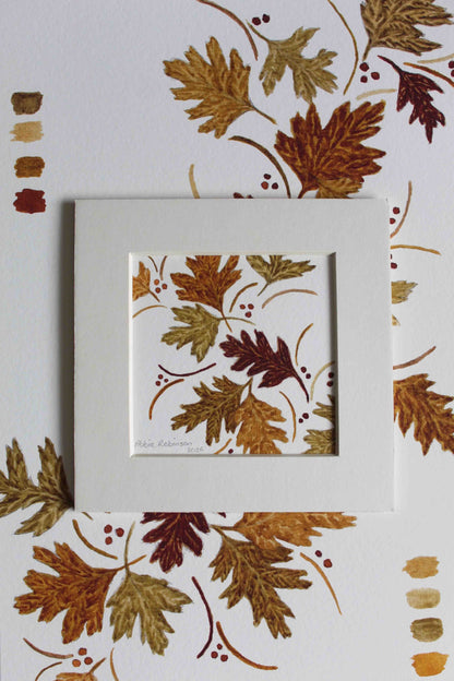 1st- Falling leaves mounted section