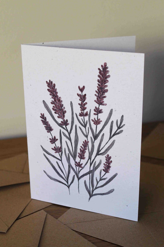 Lavender- greeting card